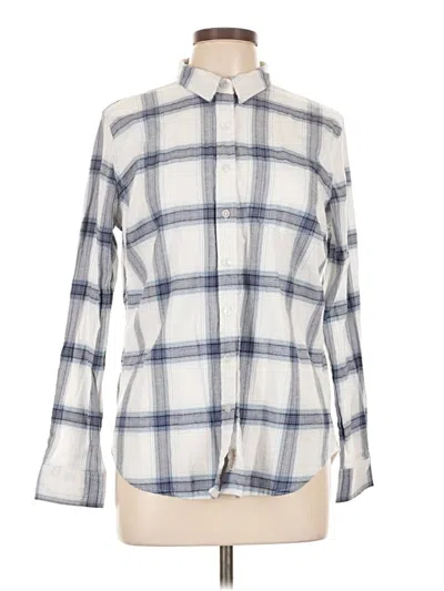 Pre-owned Weatherproof Long Sleeve Button Down Shirt In White