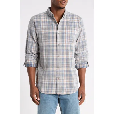 Weatherproof ® Long Sleeve Plaid Corduroy Shirt In Gray