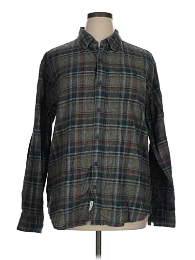 Pre-owned Weatherproof Long Sleeve Polo Shirt In Gray