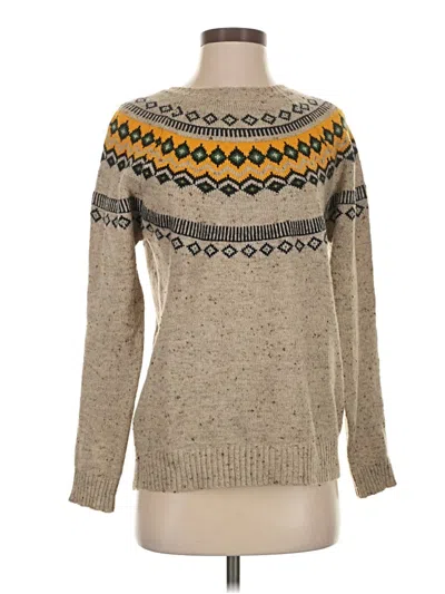 Pre-owned Weatherproof Long Sleeve Turtleneck In Tan