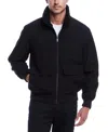 Weatherproof Men's Flex Tech Bomber Jacket In Black