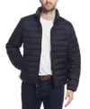 Weatherproof Men's Packable Neck Pillow Zip-front Quilted Jacket In Black