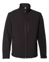 Weatherproof Wind-resistant Soft Shell Jacket In Black