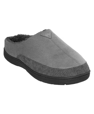 Weatherproof Vintage Men's Microsuede Corduroy Clog With Faux Shearling Lining And Indoor-outdoor Sole Shoe In Poppy Seed