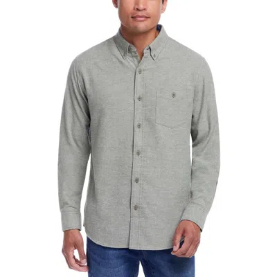 Weatherproof Mens Pocket Twill Button-down Shirt In Green
