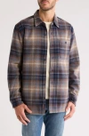 Weatherproof ® Plaid Flannel Fleece Bonded Shirt Jacket In China Blue
