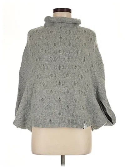 Pre-owned Weatherproof Poncho In Gray