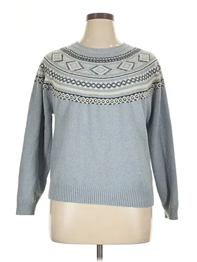 Pre-owned Weatherproof Pullover Sweater In Blue