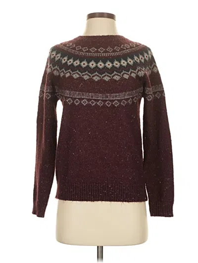 Pre-owned Weatherproof Pullover Sweater In Burgundy