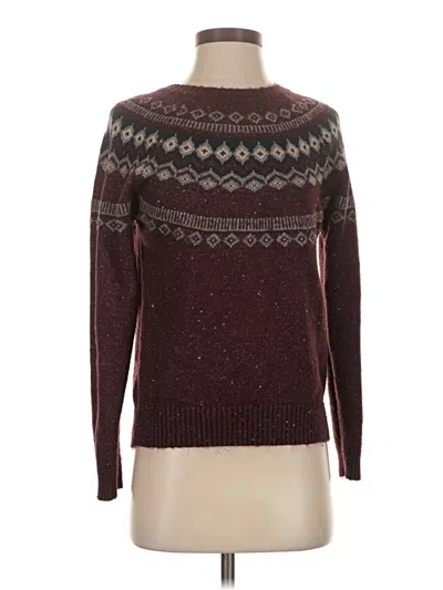 Pre-owned Weatherproof Pullover Sweater In Burgundy
