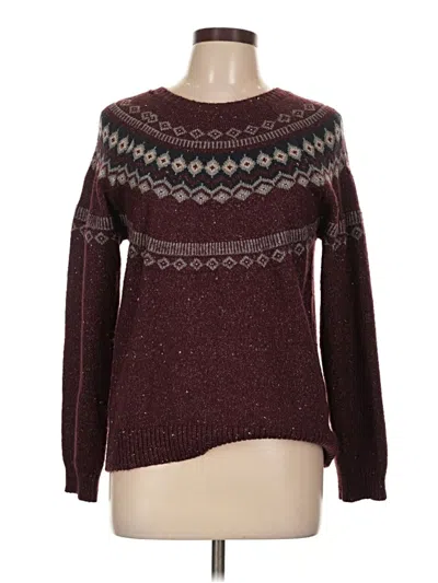 Pre-owned Weatherproof Pullover Sweater In Burgundy