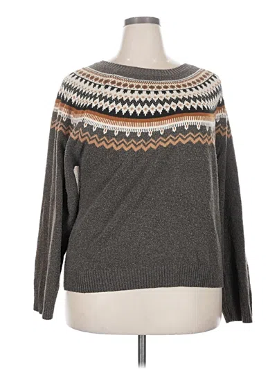 Pre-owned Weatherproof Pullover Sweater In Gray