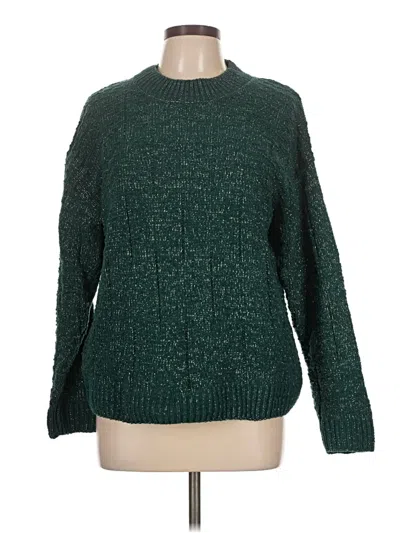 Pre-owned Weatherproof Pullover Sweater In Green