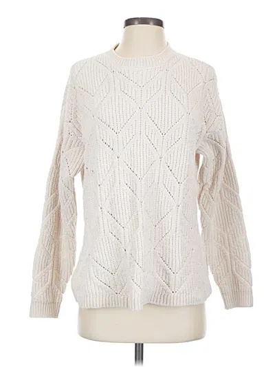 Pre-owned Weatherproof Pullover Sweater In Ivory
