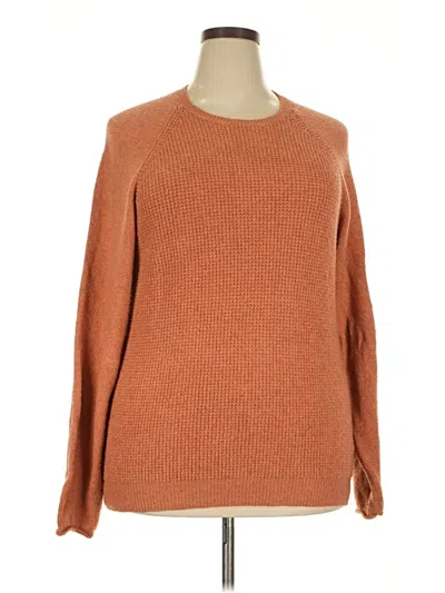 Pre-owned Weatherproof Pullover Sweater In Orange