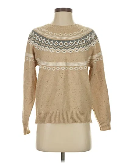 Pre-owned Weatherproof Pullover Sweater In Tan