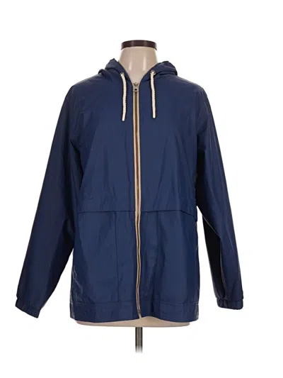 Pre-owned Weatherproof Raincoat In Blue