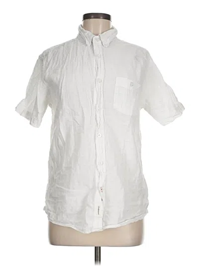 Pre-owned Weatherproof Short Sleeve Button Down Shirt In White