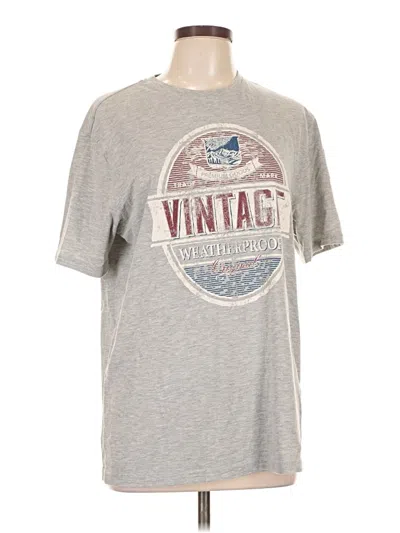 Pre-owned Weatherproof Short Sleeve T-shirt In Gray