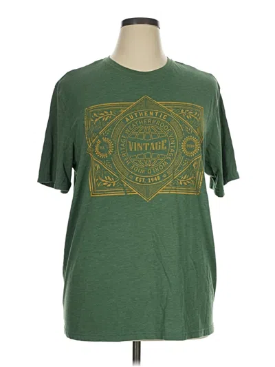 Pre-owned Weatherproof Short Sleeve T-shirt In Green