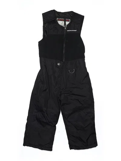 Pre-owned Weatherproof Kids' Snow Pants With Bib In Black