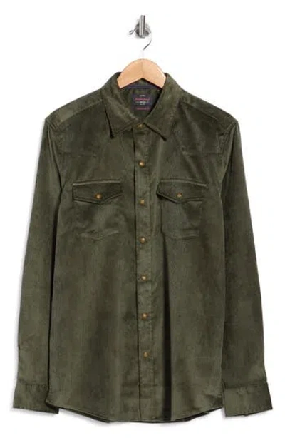 Weatherproof ® Stretch Corduroy Shirt In Green