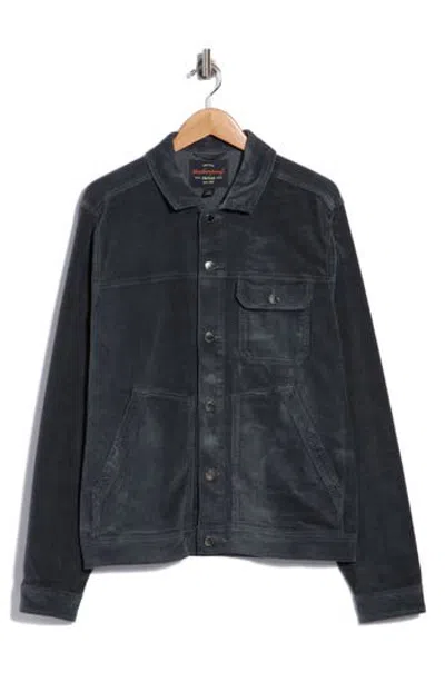 Weatherproof ® Superfine Stretch Cord Trucker Jacket In Dark Slate Blue