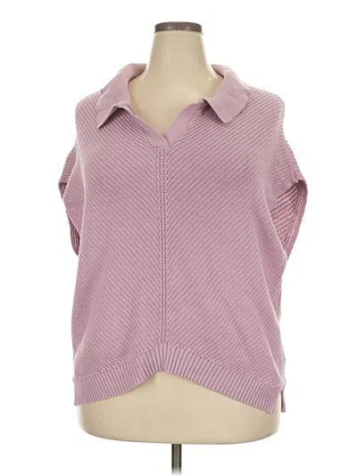 Pre-owned Weatherproof Sweater Vest In Pink