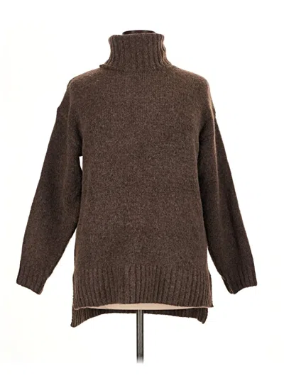Pre-owned Weatherproof Turtleneck Sweater In Brown
