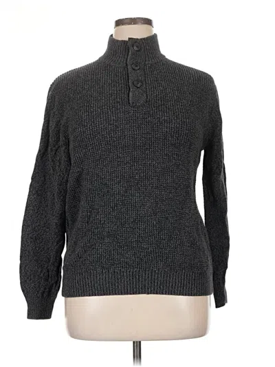 Pre-owned Weatherproof Turtleneck Sweater In Gray