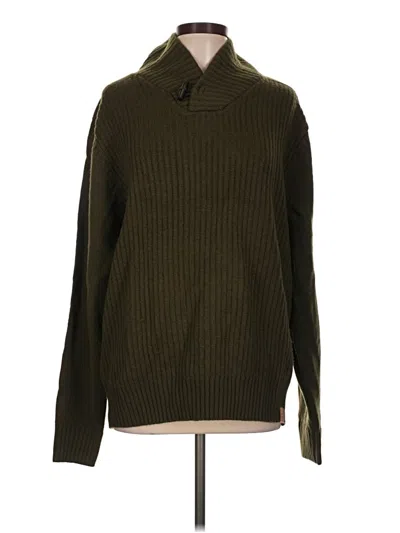 Pre-owned Weatherproof Turtleneck Sweater In Green