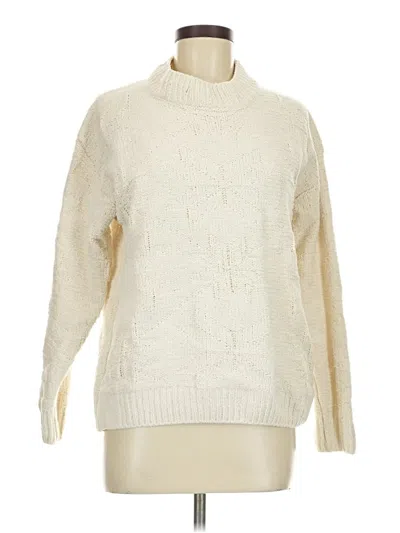 Pre-owned Weatherproof Turtleneck Sweater In Ivory