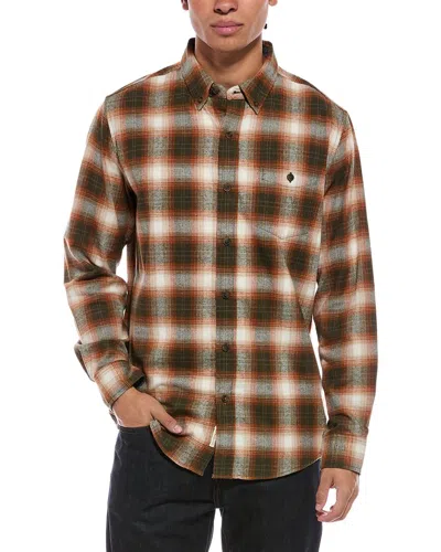 Weatherproof Vintage Brushed Flannel Shirt In Brown
