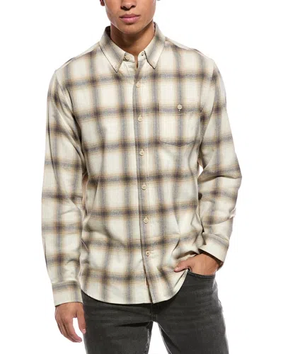 Weatherproof Vintage Brushed Flannel Shirt In White