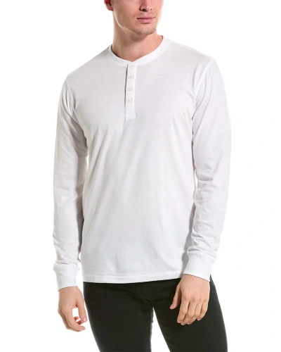 Weatherproof Vintage Brushed Jersey Henley In White