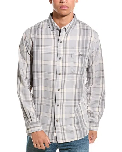 Weatherproof Vintage Burnout Flannel Shirt In White