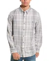 Weatherproof Vintage Burnout Flannel Shirt In White
