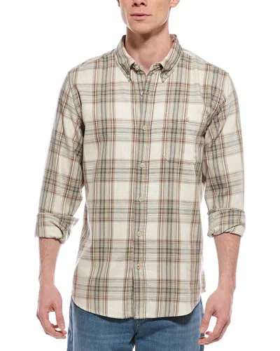 Weatherproof Vintage Burnout Plaid Flannel Shirt In Neutral