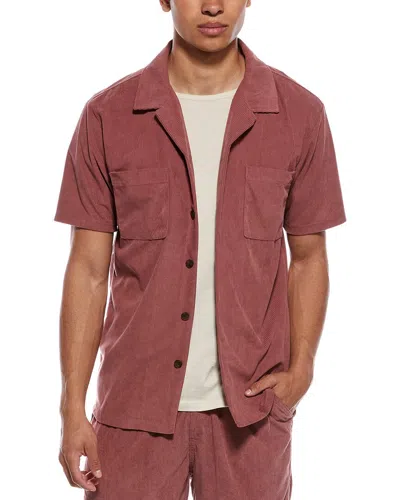 Weatherproof Vintage Corduroy Camp Shirt In Brown