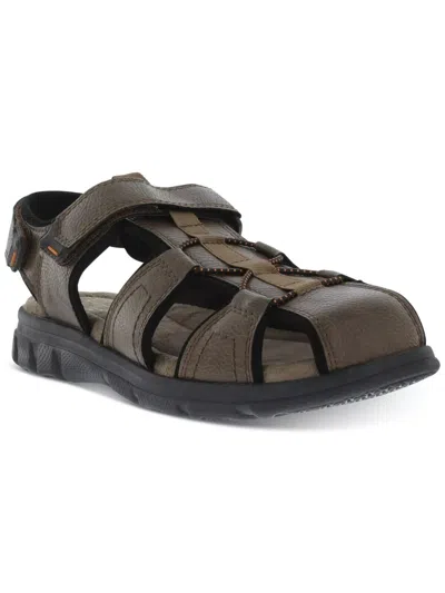 Weatherproof Vintage Cory Fisherman Sandals Men's Us 11 Brown Round Toe Rhs1863