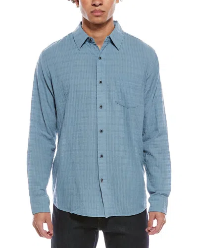 Weatherproof Vintage Crinkle Dobby Shirt In Blue