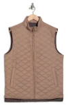 Weatherproof Vintage Diamond Quilted Vest In Brown