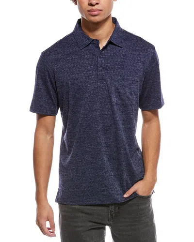 Weatherproof Vintage Diamond Textured Polo Shirt In Blue