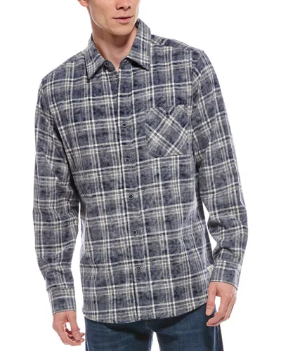 Weatherproof Vintage Distressed Flannel Shirt In Blue