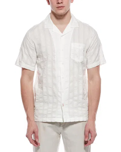 Weatherproof Vintage Dobby Seersucker Vacation Shirt In White