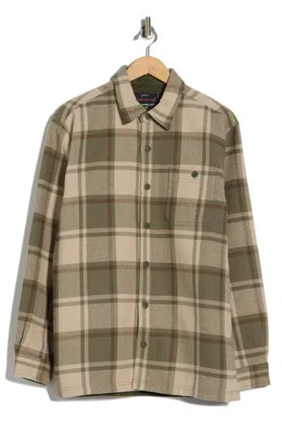 Weatherproof Vintage Flannel Plaid Shirt Jacket In Multi