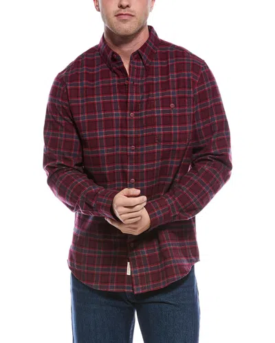 Weatherproof Vintage Holiday Flannel Shirt In Burgundy