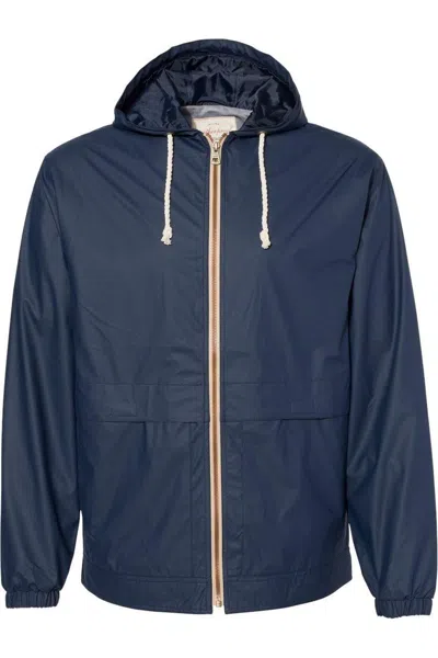 Weatherproof Vintage Hooded Rain Jacket In Blue