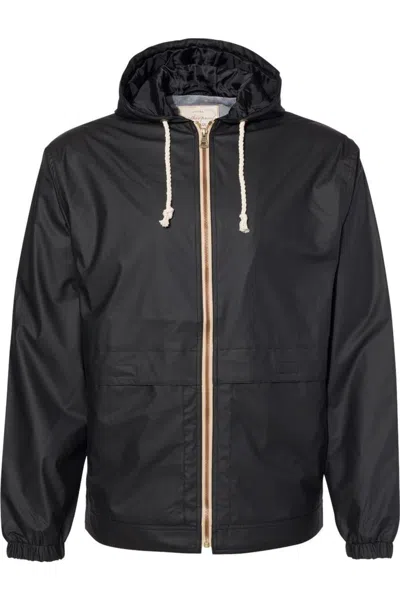 Weatherproof Vintage Hooded Rain Jacket In Black