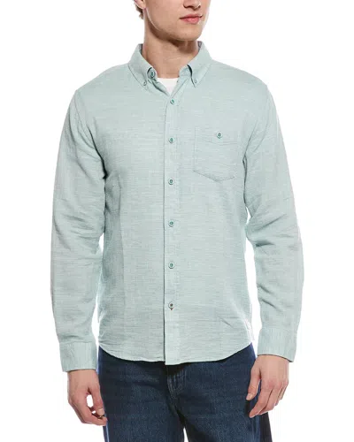 Weatherproof Vintage Horizontal Slub Pebble Dobby Shirt In Blue